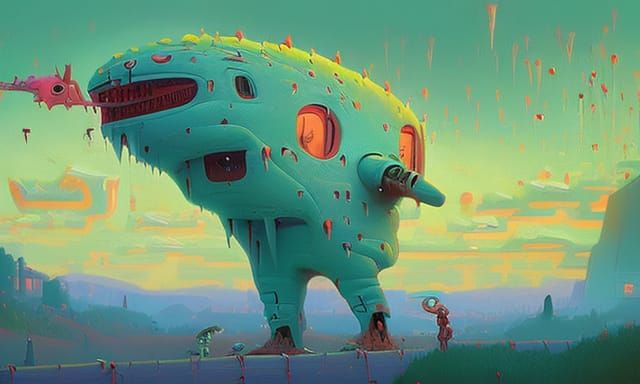 Friendly Monster in Golden Hour Fairycore