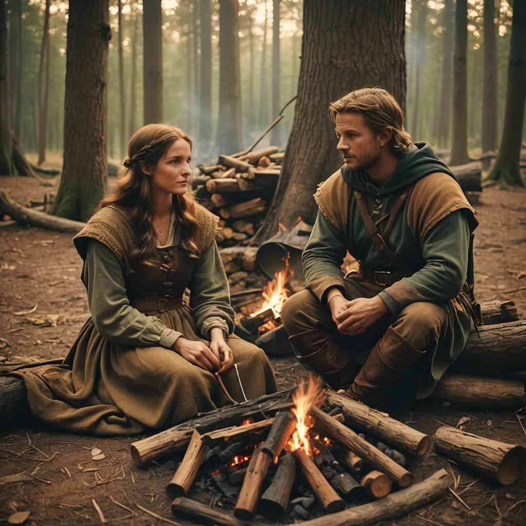 Cozy Evening with Robin Hood and Maid Marion