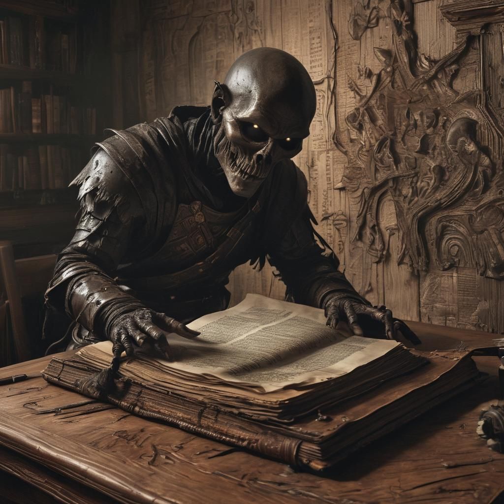 Dark Fantasy Book of Shadows Concept Art