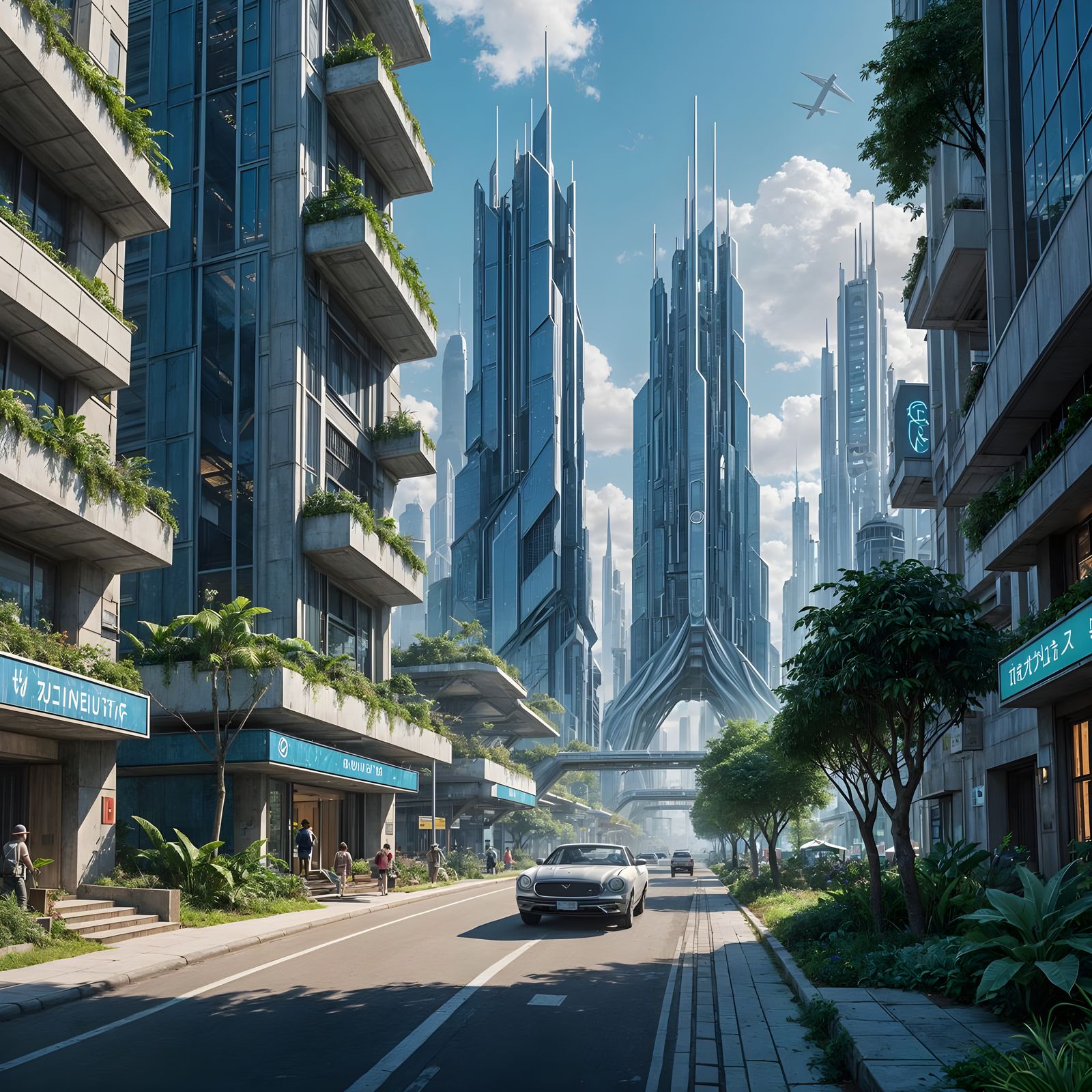 Utopian Futuristic Metropolis Unveiled