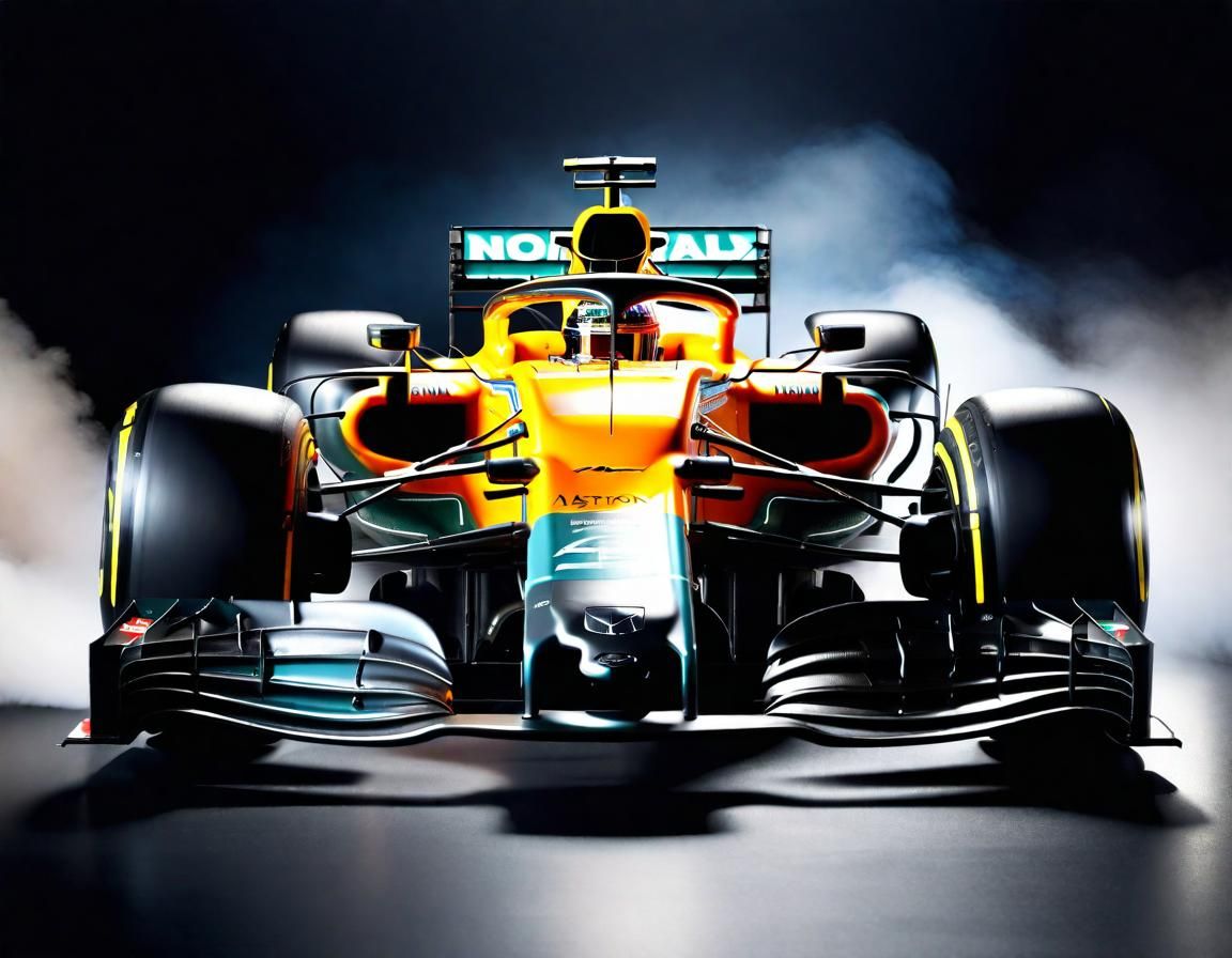 Fernando Alonso in Aston Martin F1 Car