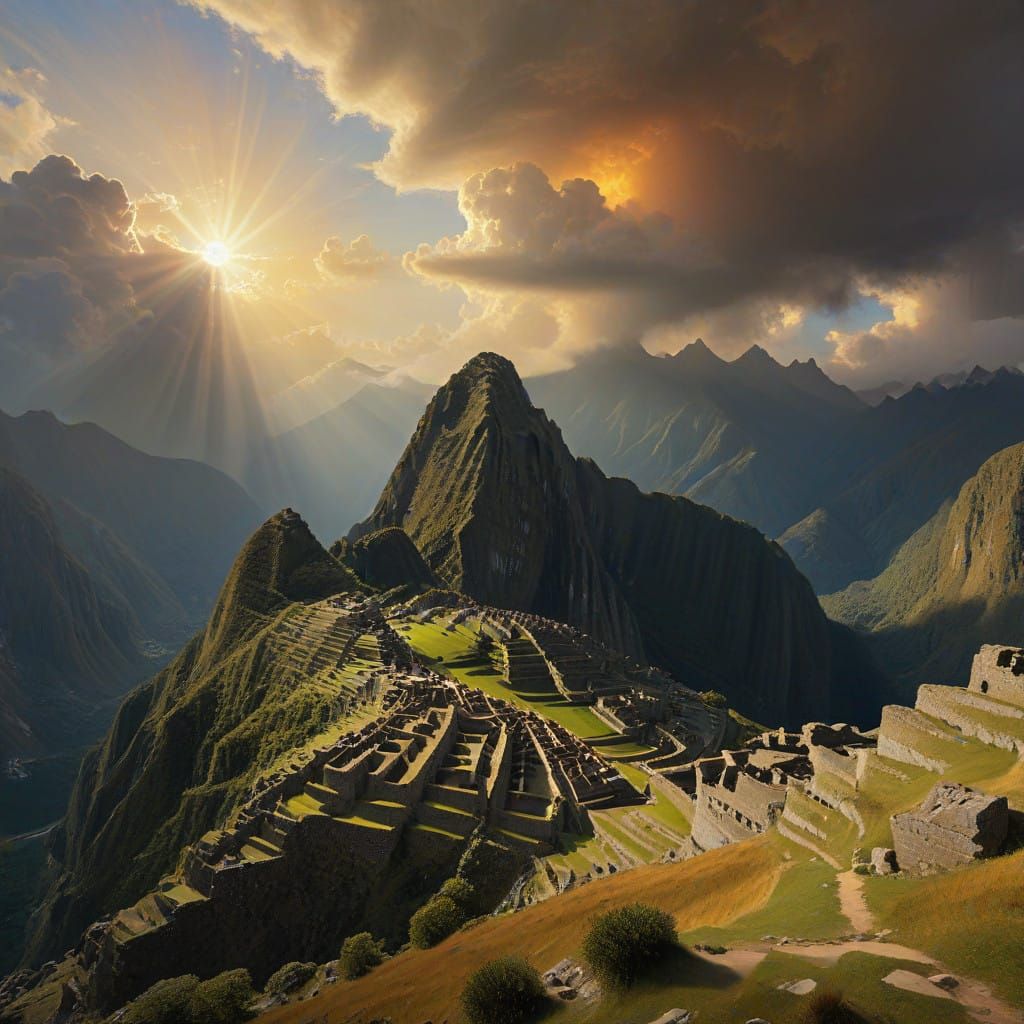 Machu Picchu Sunset in Ethereal Light
