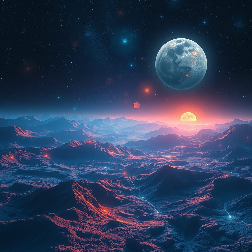 Celestial Tapestry of Endless Lunar Wonders