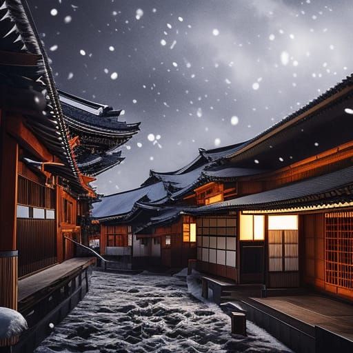 Winter in Japan: A Digital Matte Painting