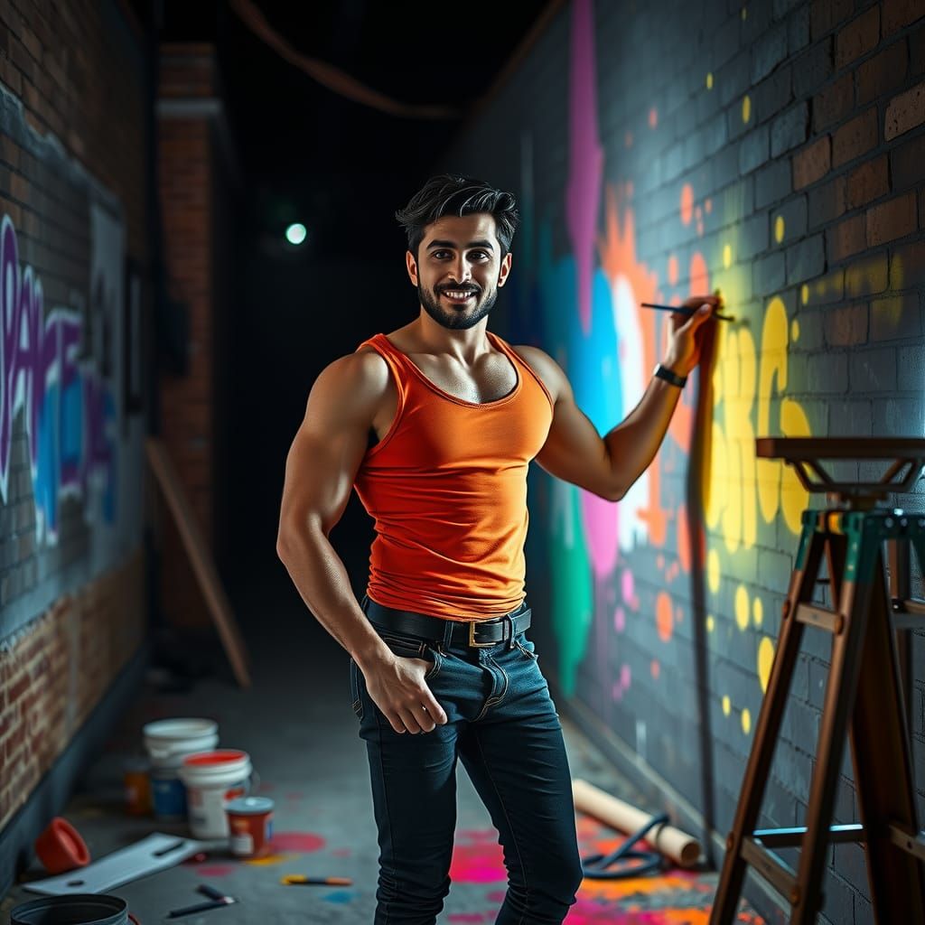 ARAB Muscular Hunk! - [Pt. 2].