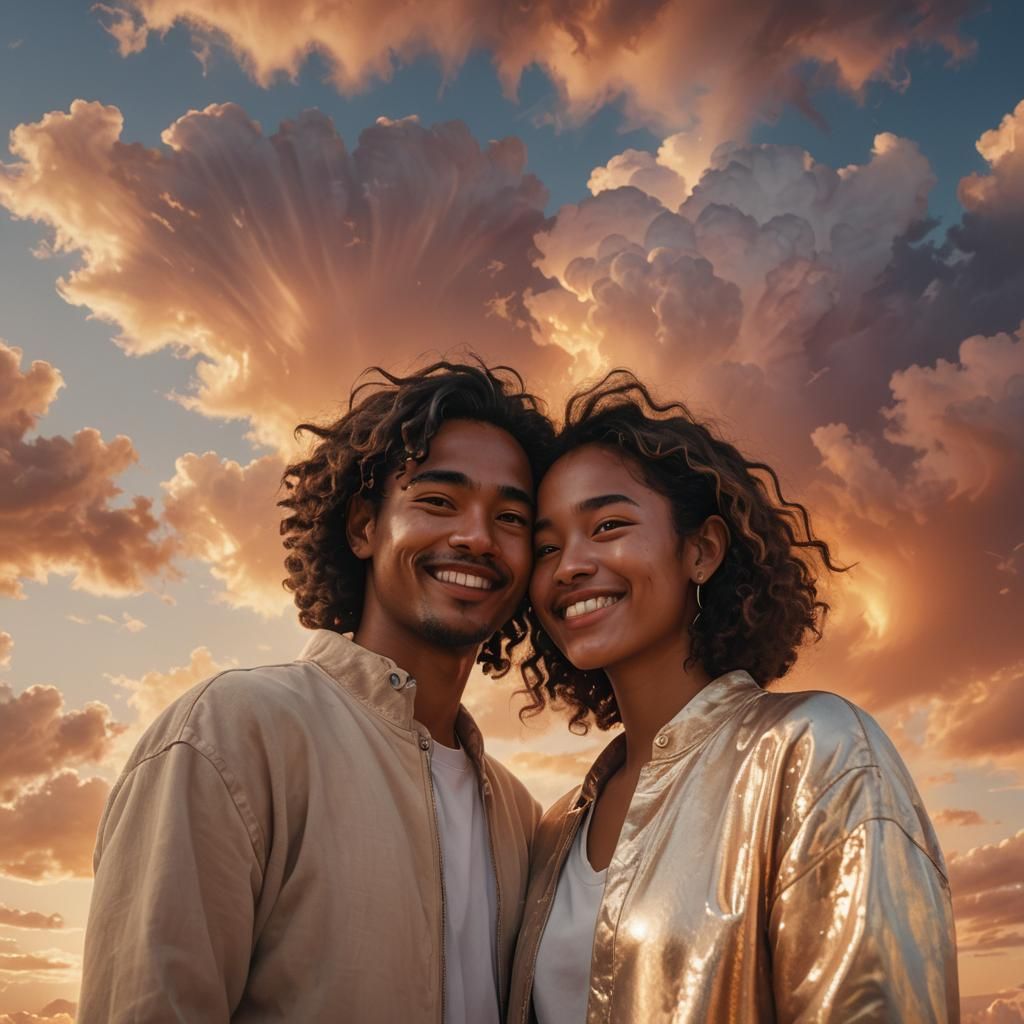 Diverse Embrace: Hyper-Realistic Portrait of Trust and Openn...