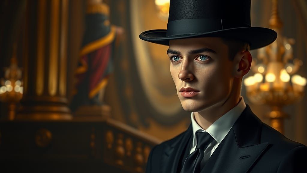 Ethereal Emperor: Dark Fantasy Portrait in Ultra-Realistic S...