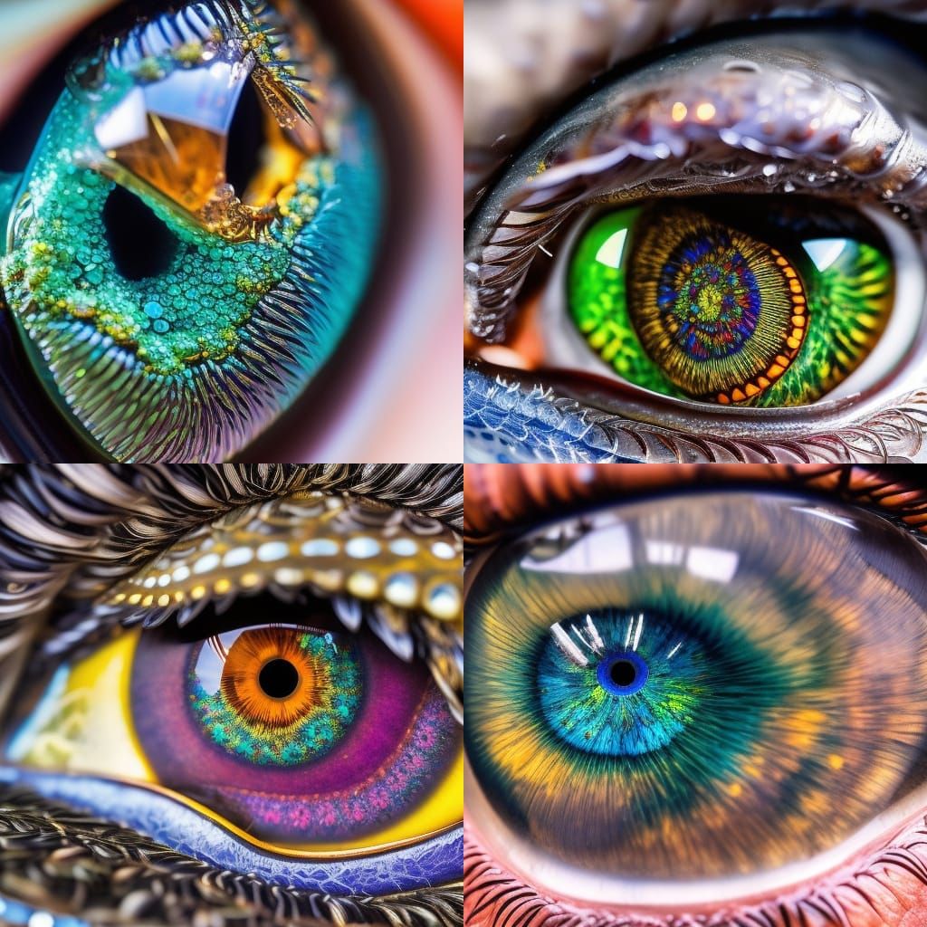 Macro Eye Photography: Intricate Details and Vibrant Color