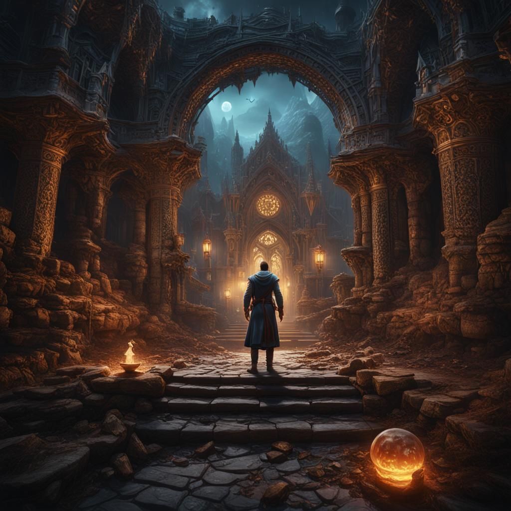 Man's Quest: Detailed Matte Painting in Unreal Engine