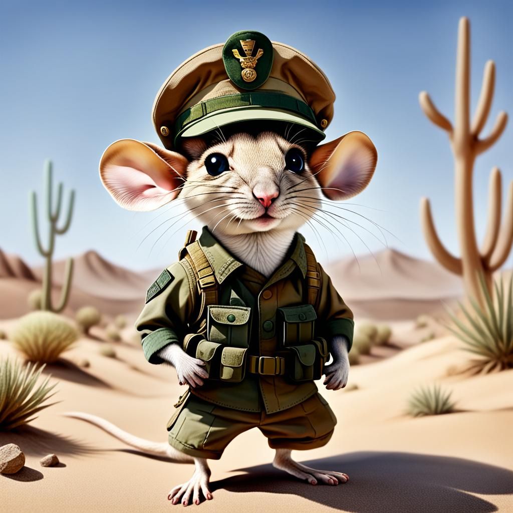 Military Jerboa Character Design