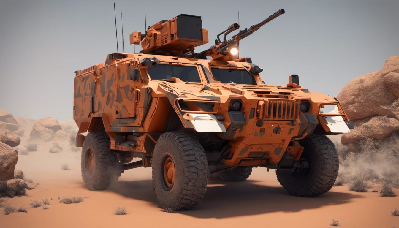 Army Tactical Vehicle Concept Art in Unreal Engine 5