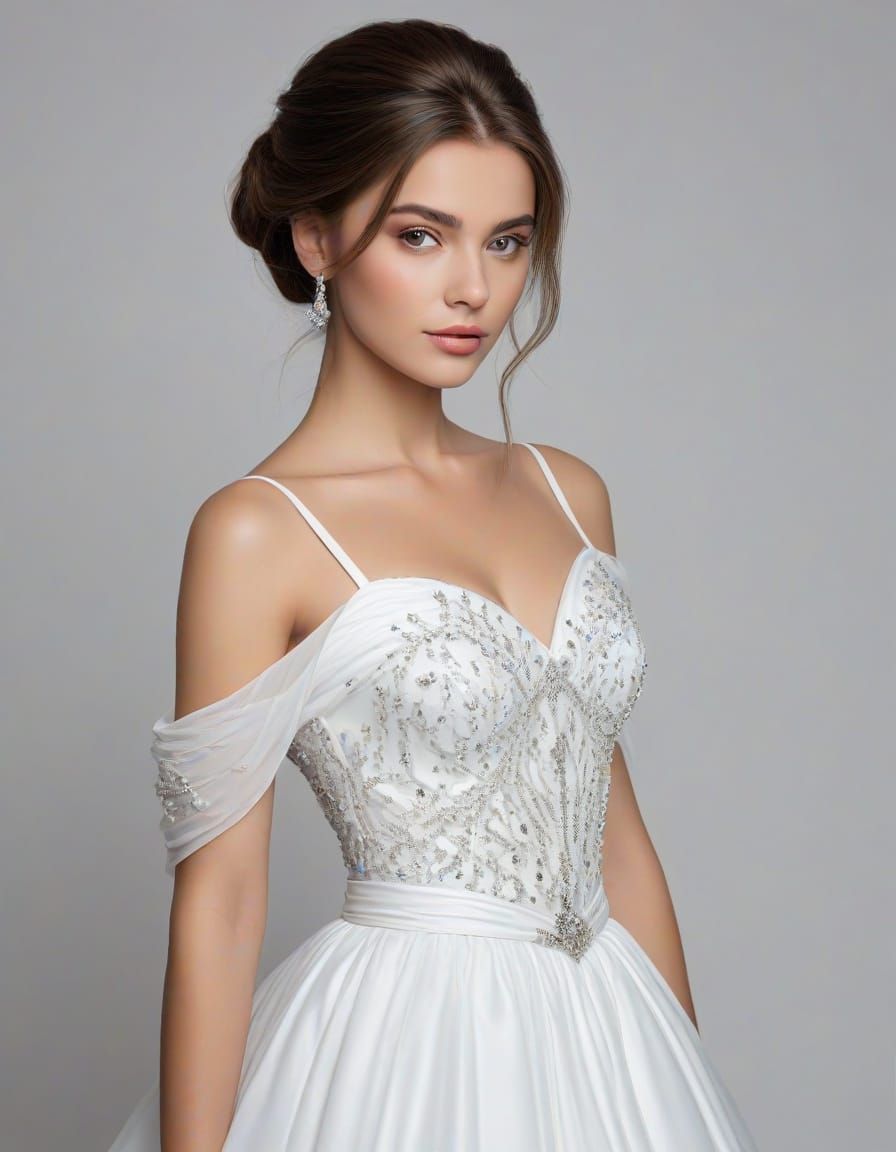 Beautiful Woman in Stunning Gown