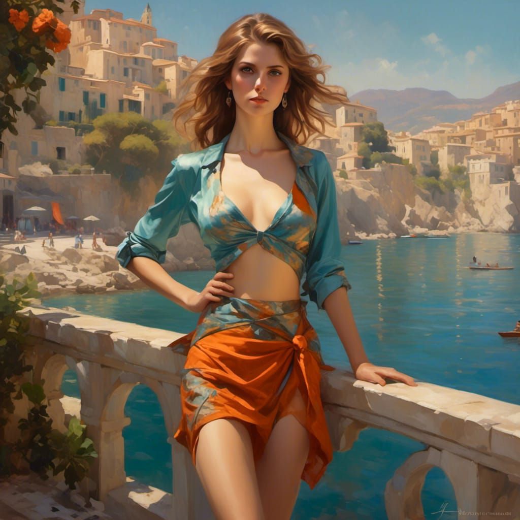 Anna Kendrick on the French Riviera