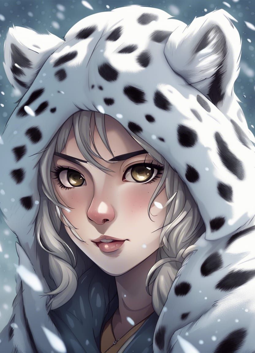 Snow Leopard furry girl