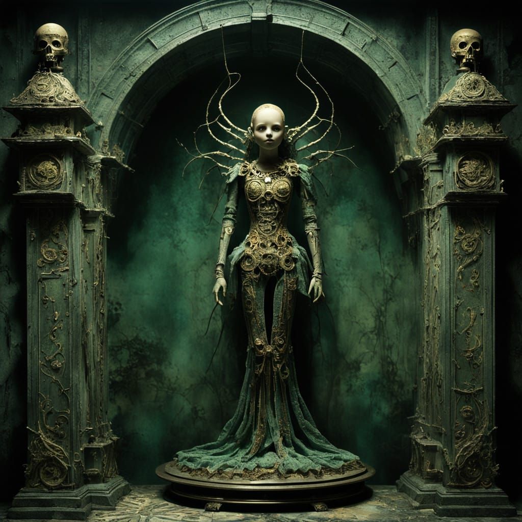 Clockwork Doll in Abandoned Chamber