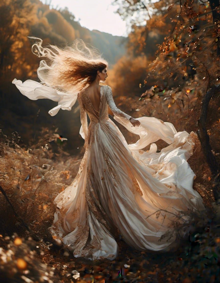 Klimt-Inspired Bride Prepares for Battle