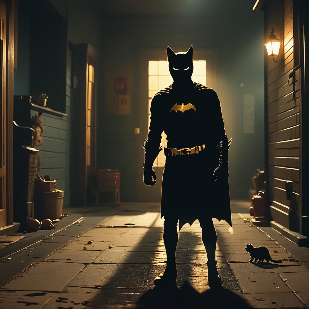 Superhero Panics on Friday the 13th: Cinematic Still