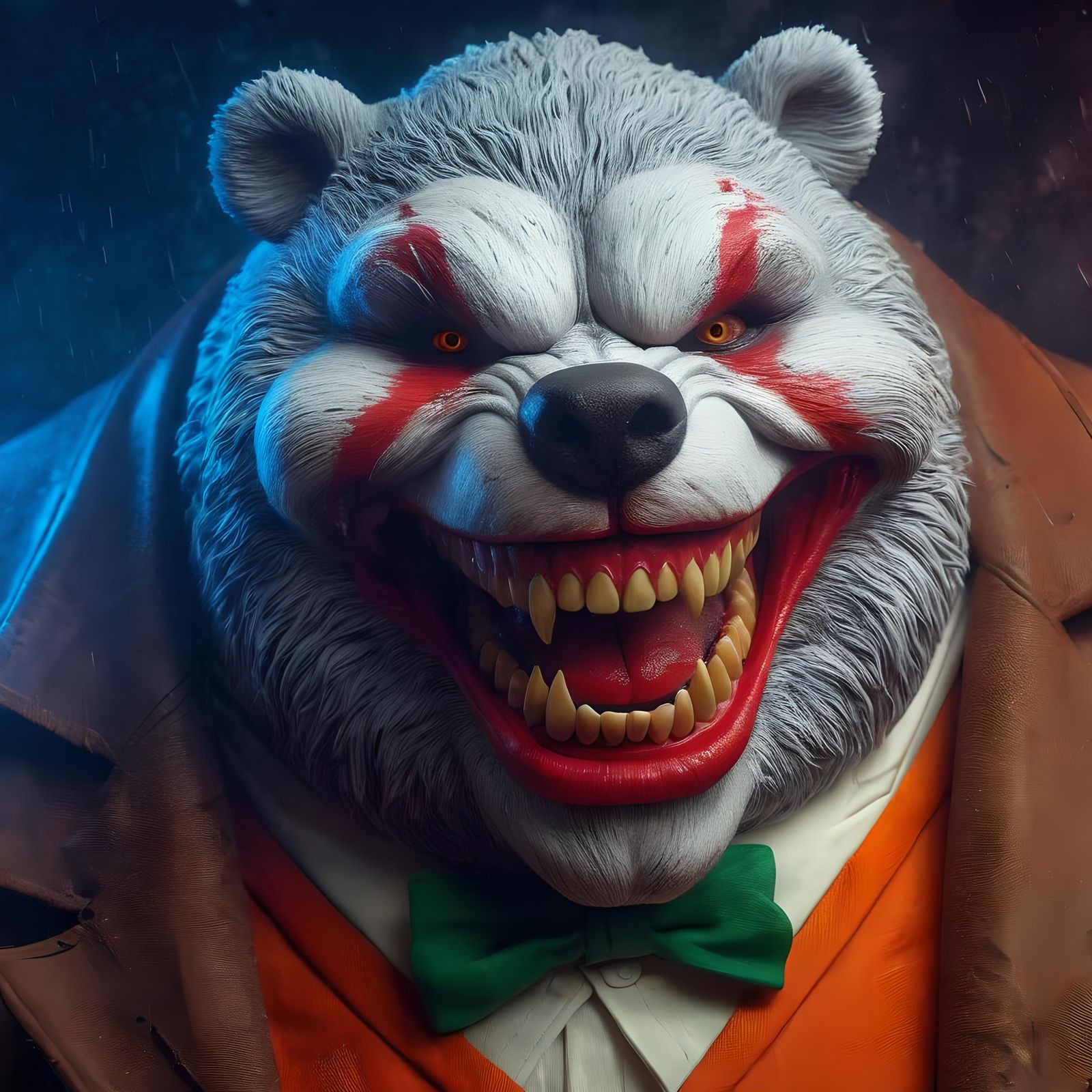 Bear-Joker in Gotham Darkness Portrait