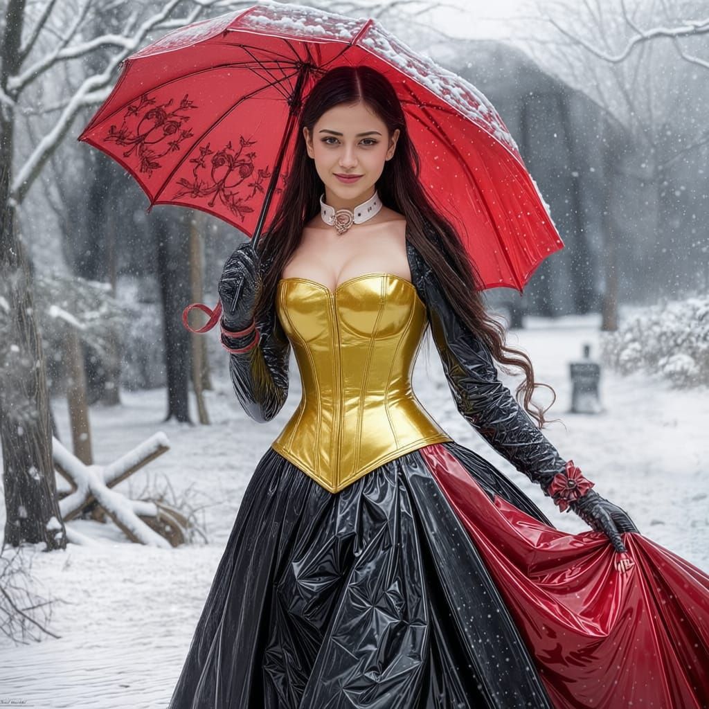 Golden Metallic Leather Corset