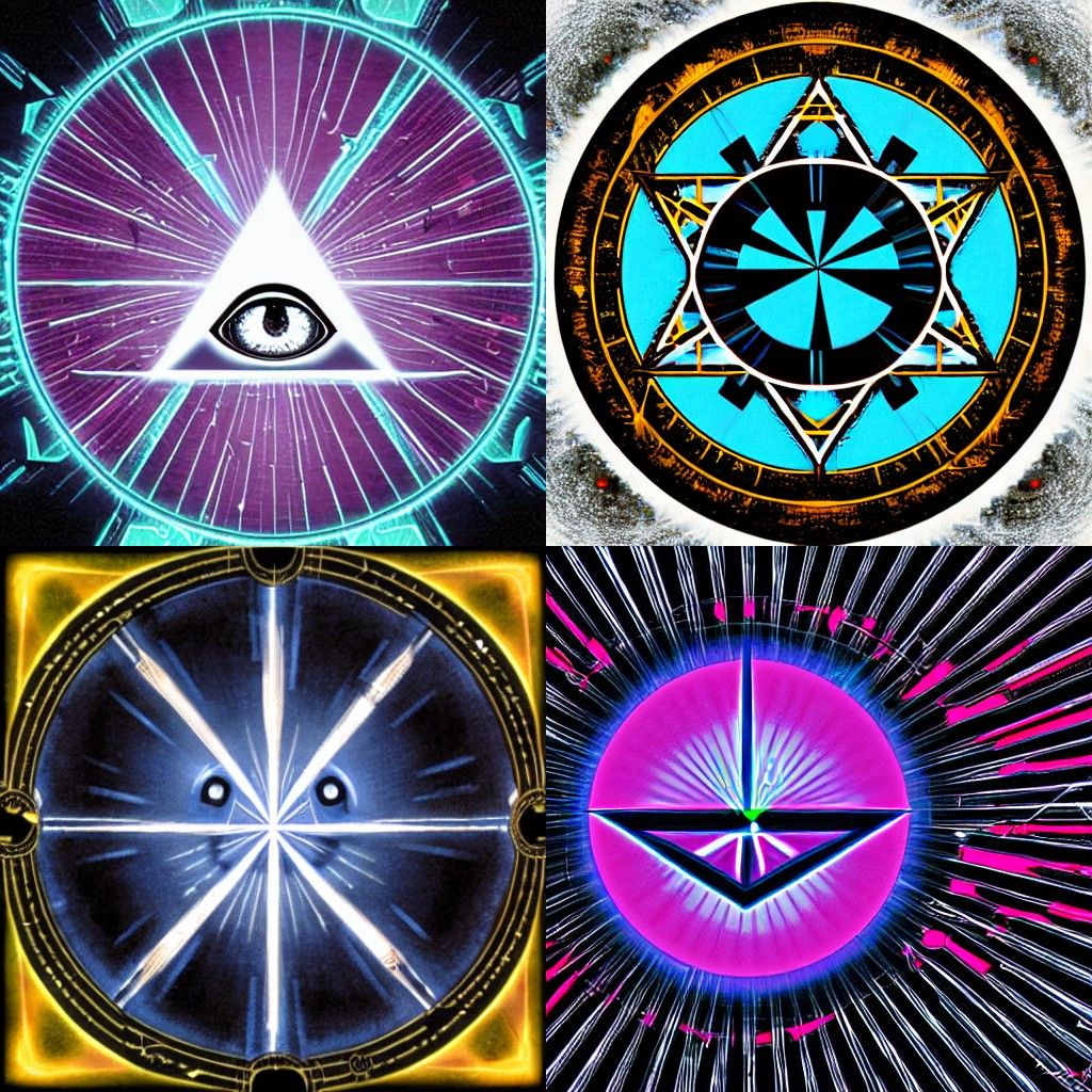 Cybernetic Eye of Providence Digital Art