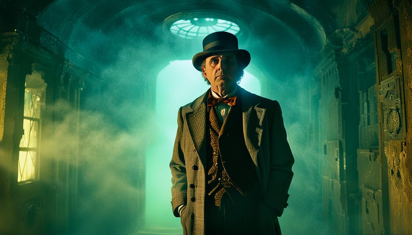 The Seventh Doctor, portrayed by Sylvester McCoy, is a quirk...