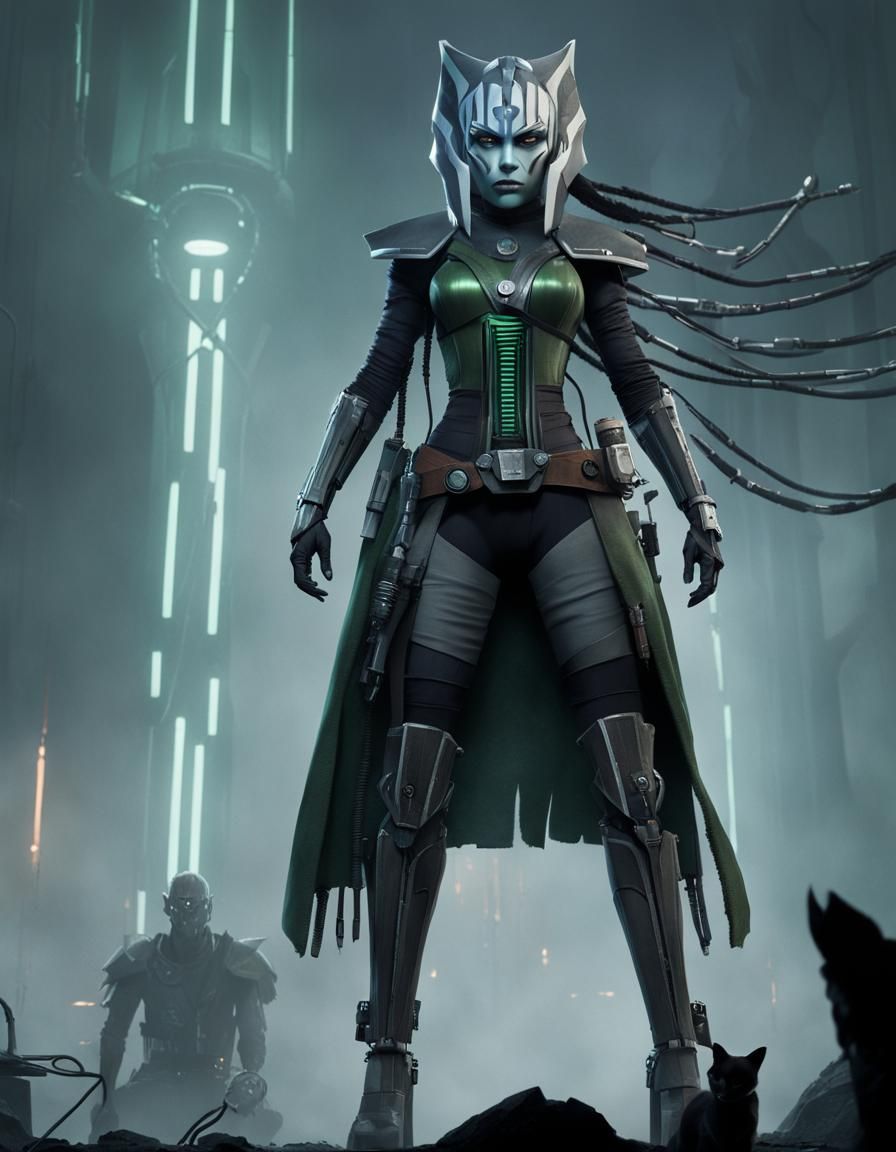 Ahsoka as Frankenstein's Monster in Gothic Horror