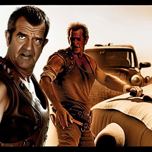 Mad Max Inspired Outback Scene