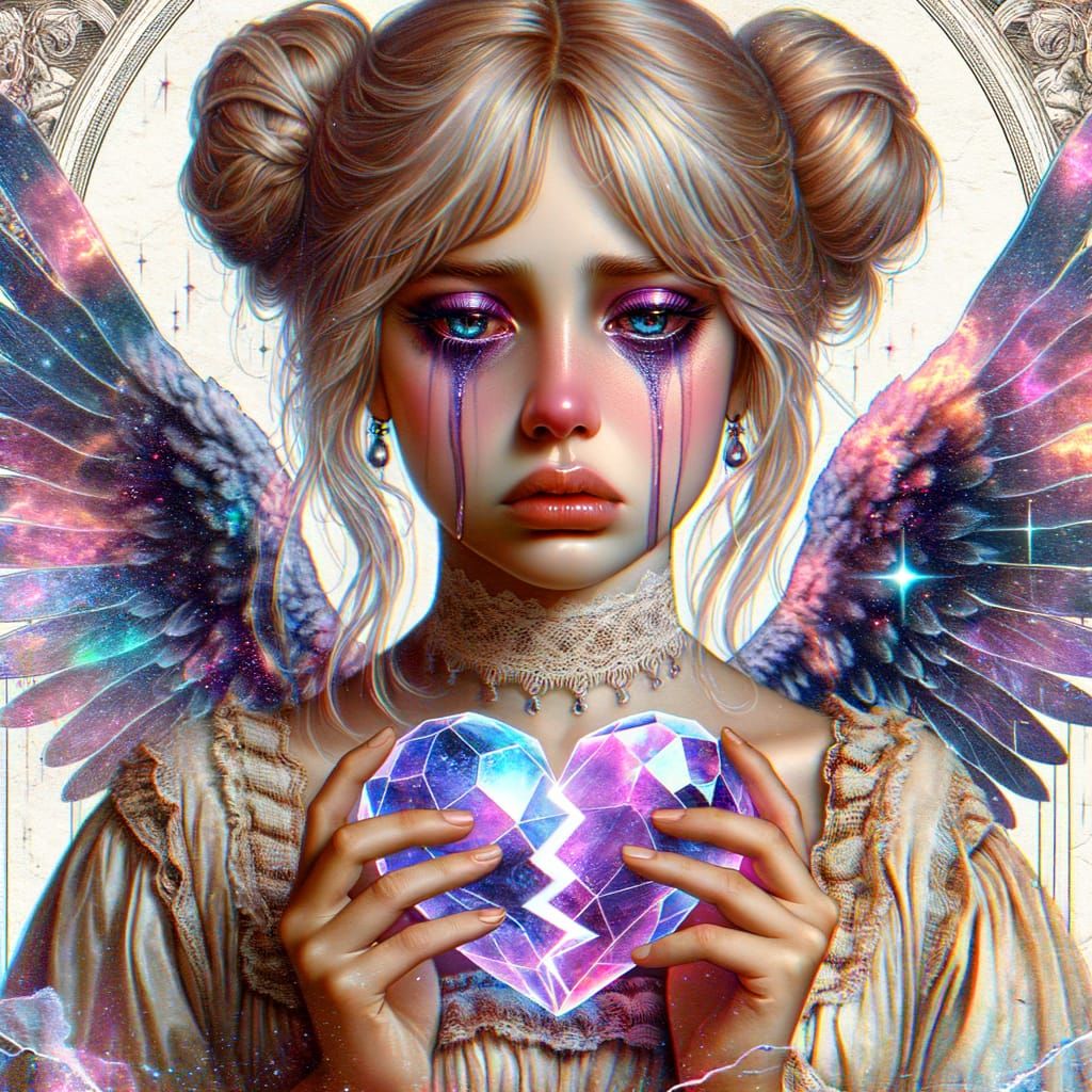 Ethereal Angel in Gilded Age Style