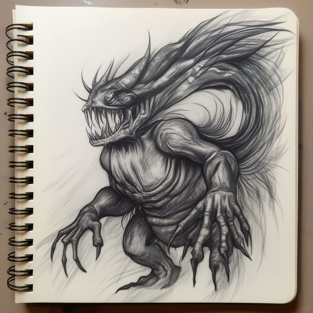 Alien Eye With Gnarly Teeth and Gooey Flash