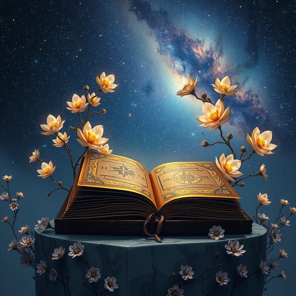 Ethereal Realm Unfolds Under Starry Skies