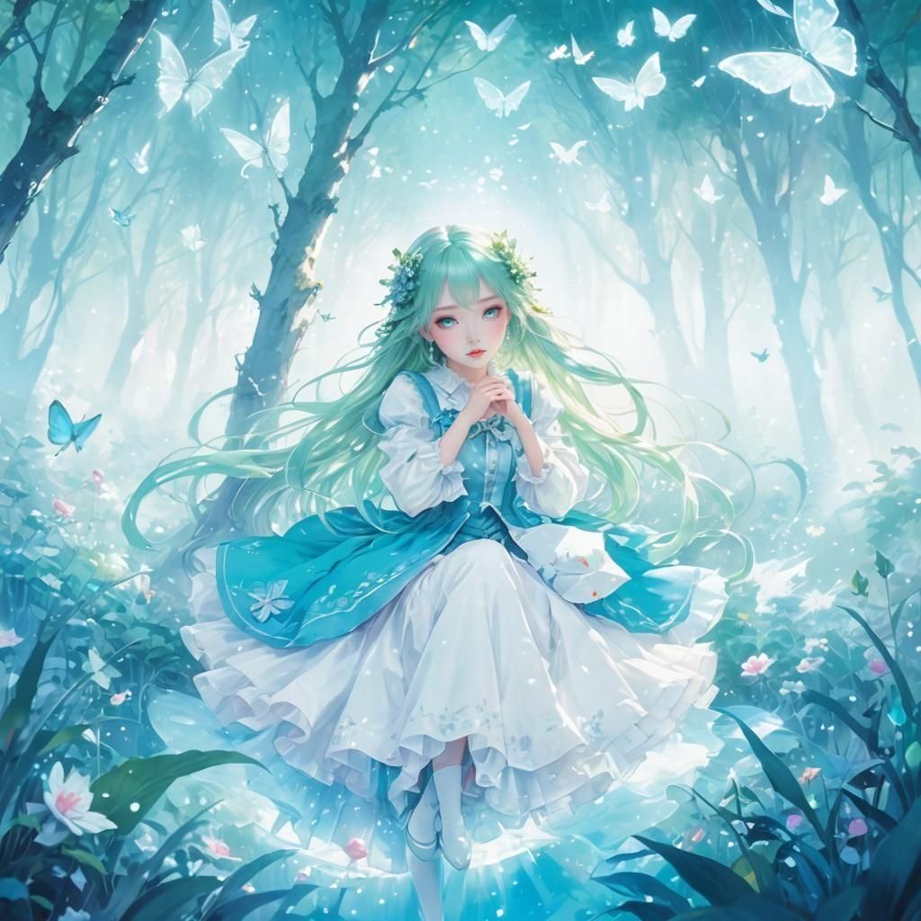 Delicate Forest Fairy in Cinematic Lighting