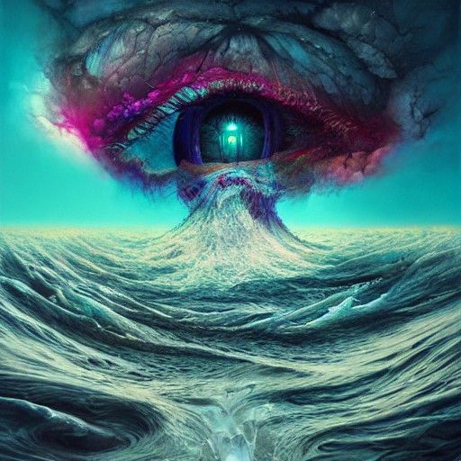 Surreal Digital Painting in Dreamlike Style