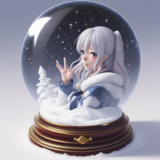 Anime Snow Globe Art: Manga Key Visual