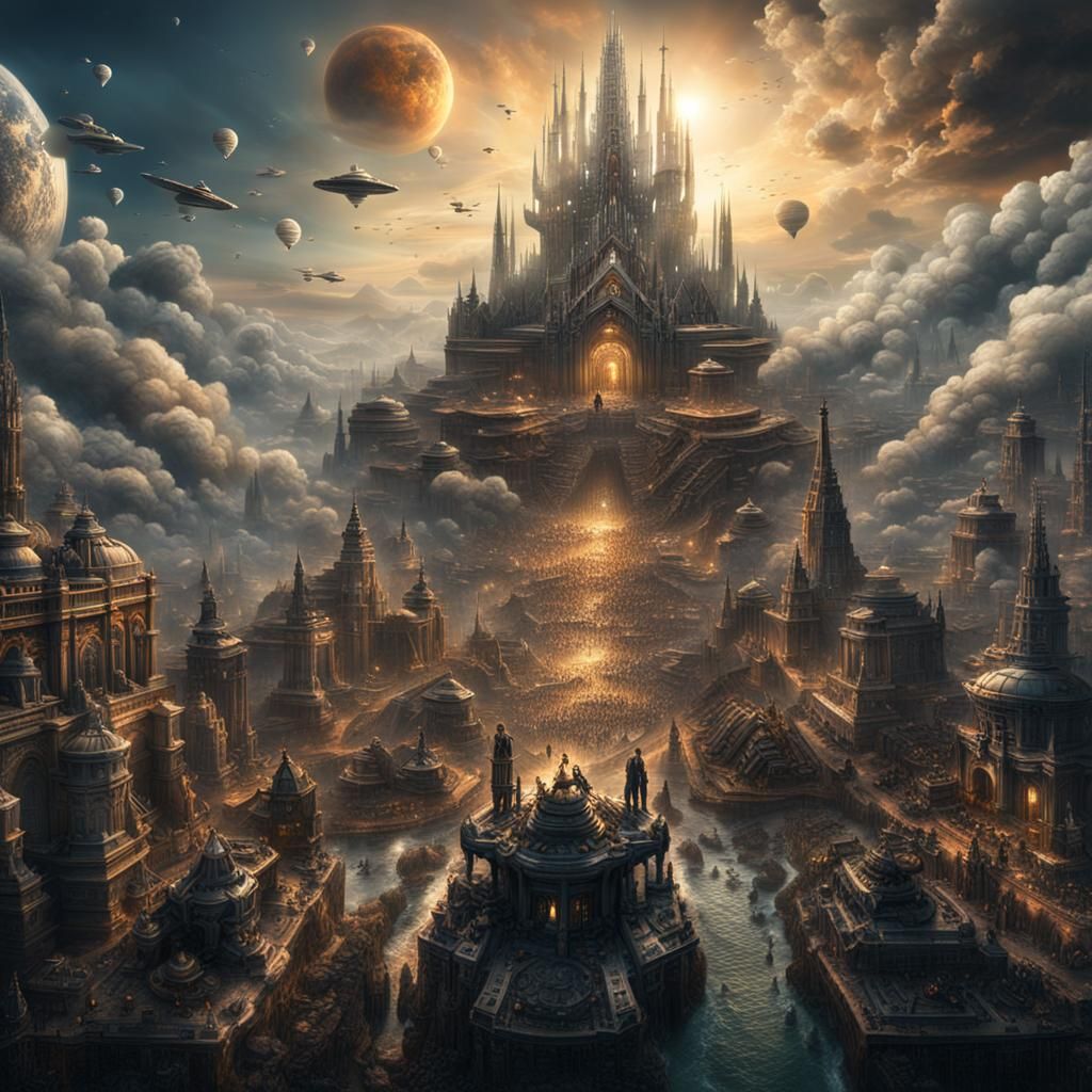 World Leaders Announce Peace in Digital Matte Painting