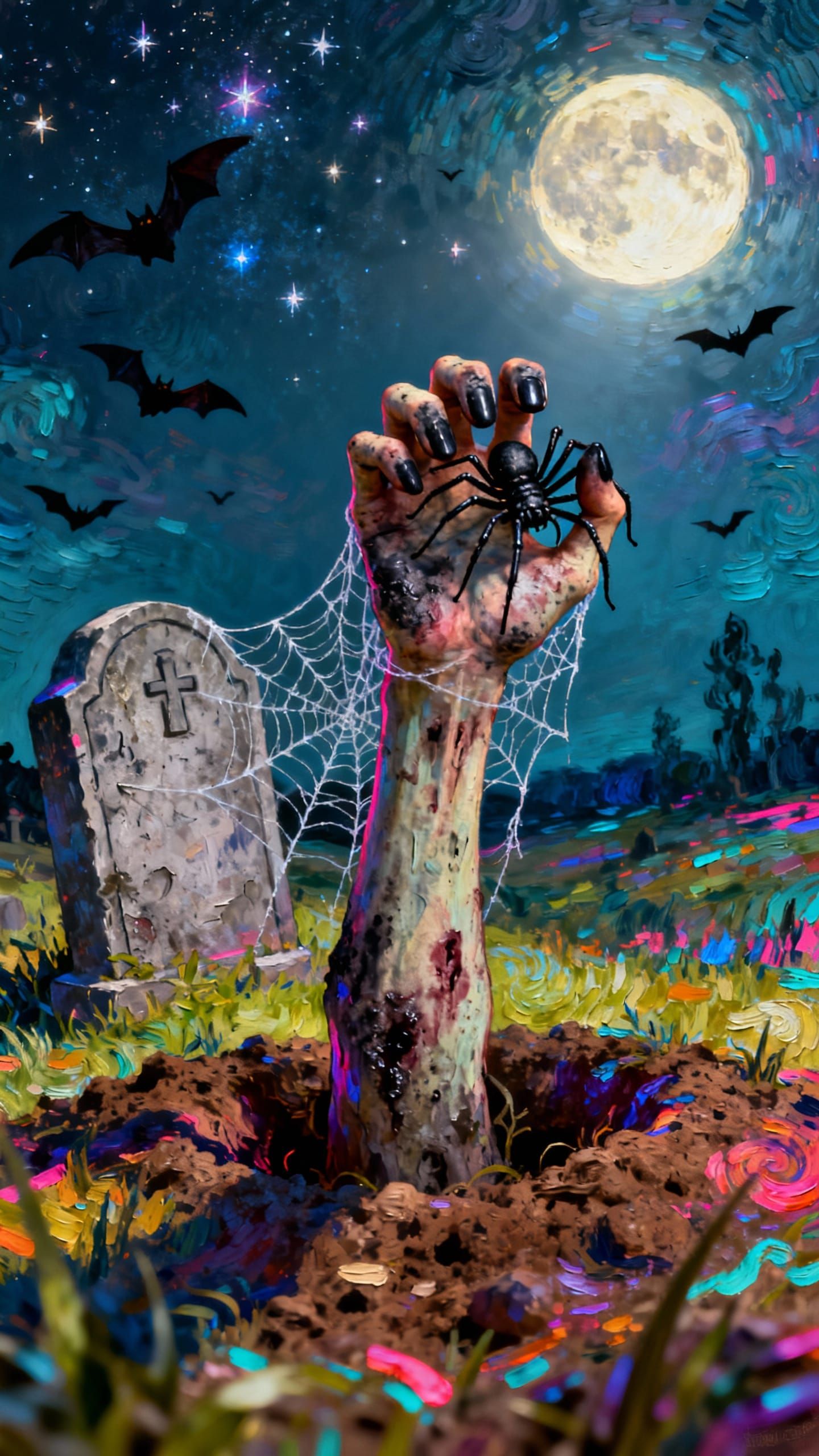 Once Upon a Scary Night.🪦🖐🏽🦇