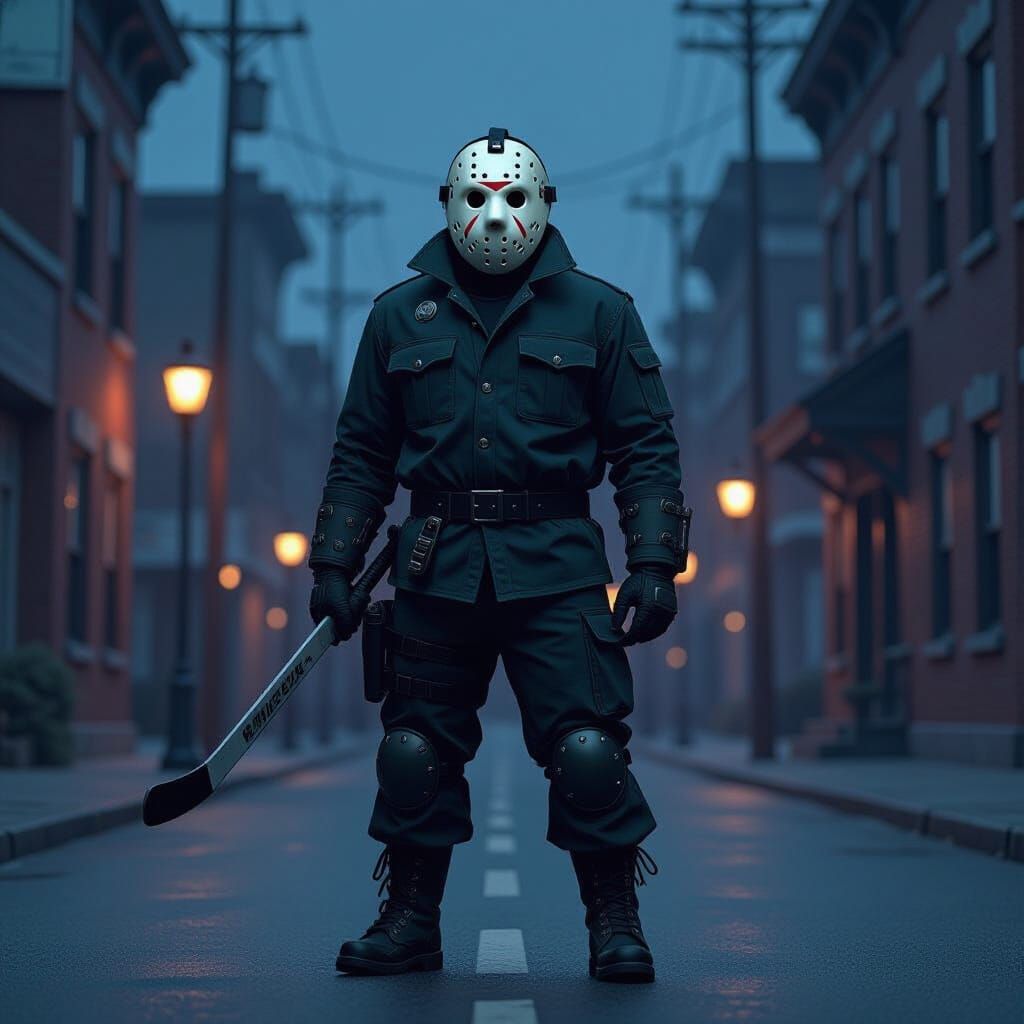 Jason Voorhees in Whimsical Steampunk Fantasy Art