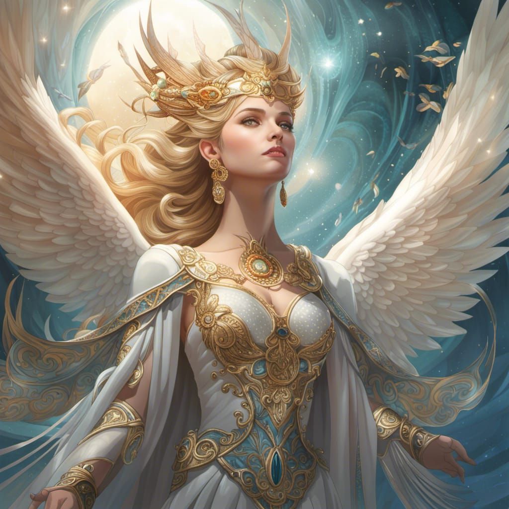 Rainbow Winged Pegasus: Detailed 3D Digital Illustration