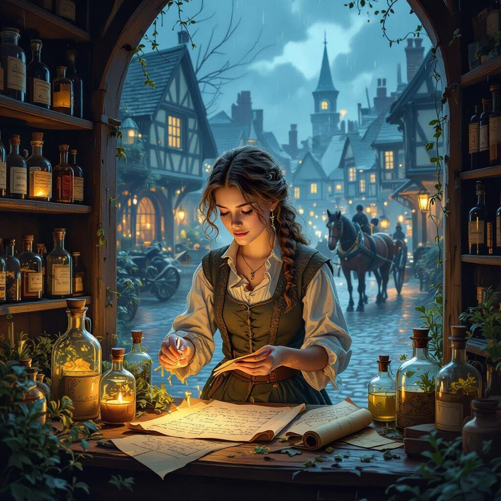 Herbalist Discovers Potion Recipe in Candlelit 1700s Apothec...