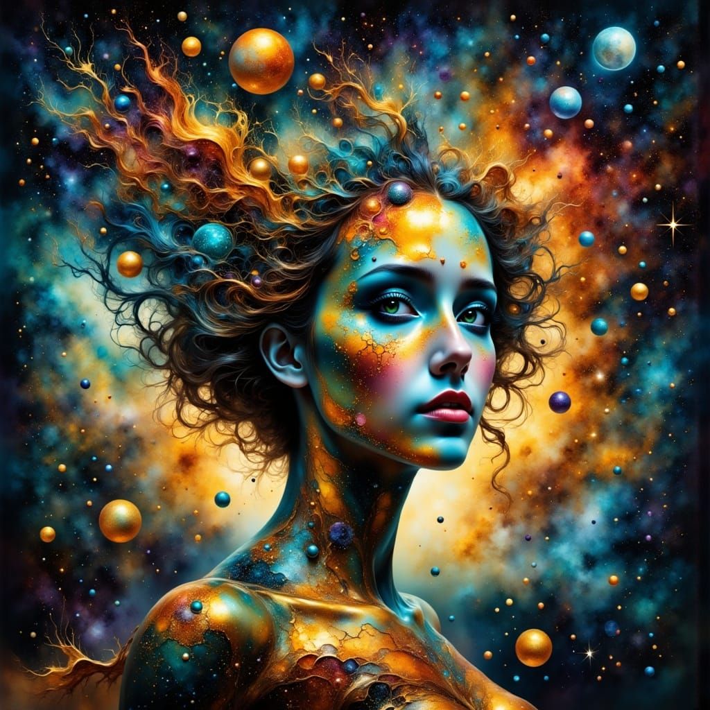 Cinematic Universe in Glass: Impressionist Film Still