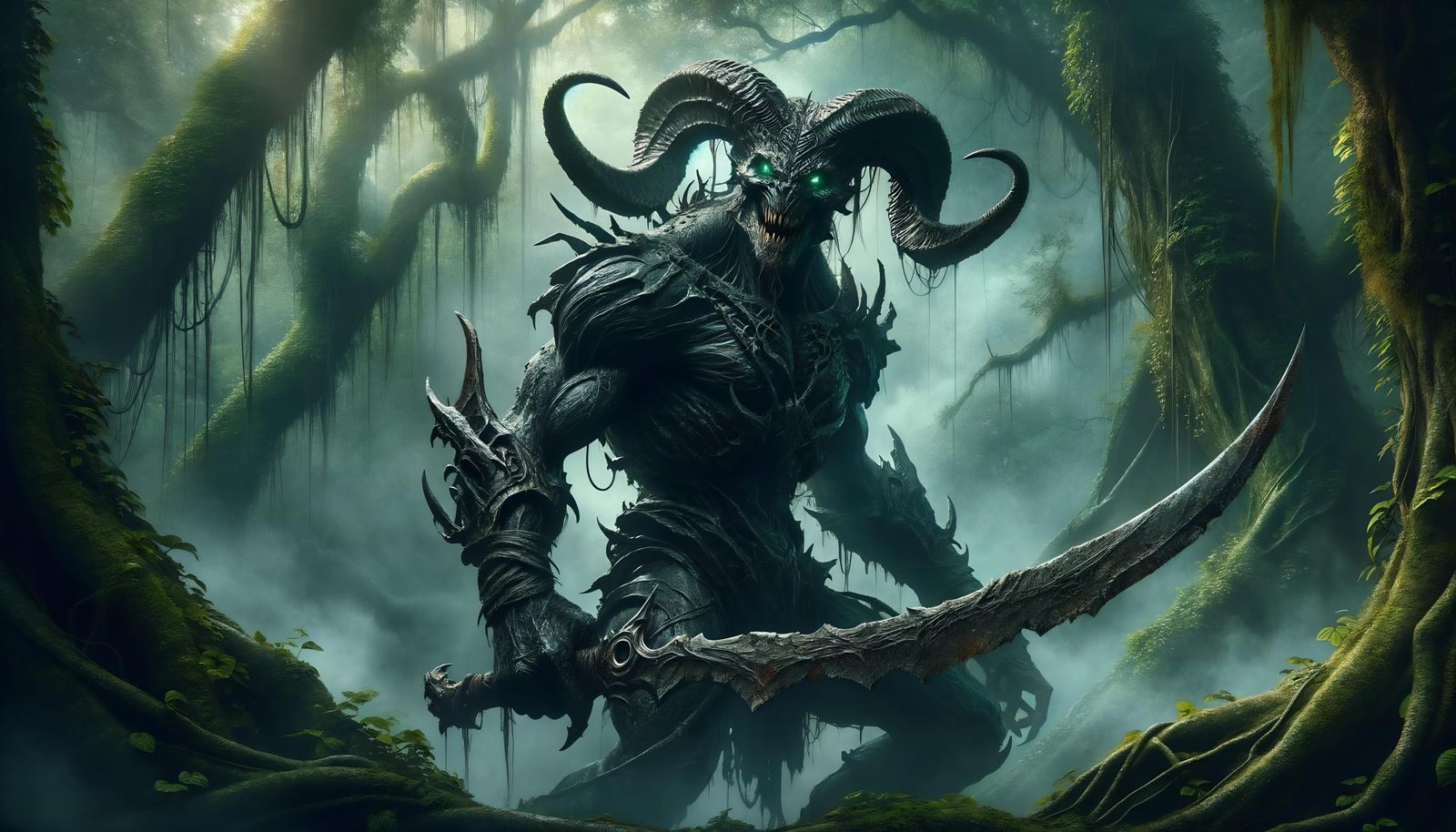 Blackspawn Raider in Ominous Jungle