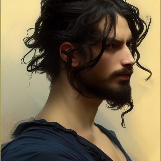 Handsome Man in 17th Century Dress, Digital Art