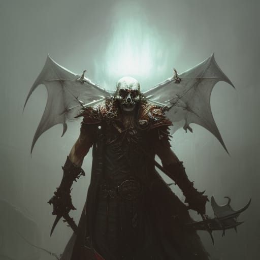 Cursed Skull Blade: Dark Fantasy Concept Art