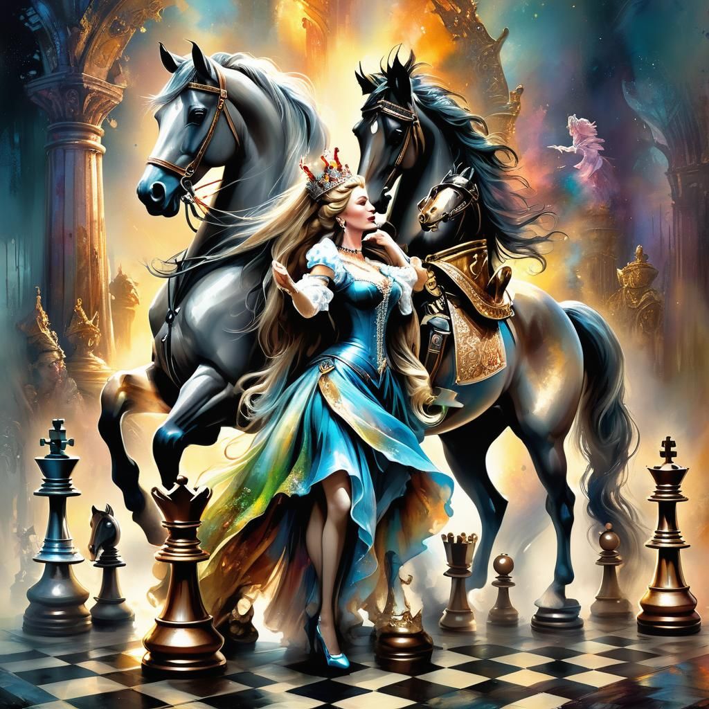 Masterpiece Chess: The Queen and the Rookies (horse)