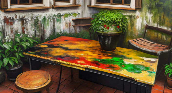 Vibrant Flowers in Impasto Oil Painting Style