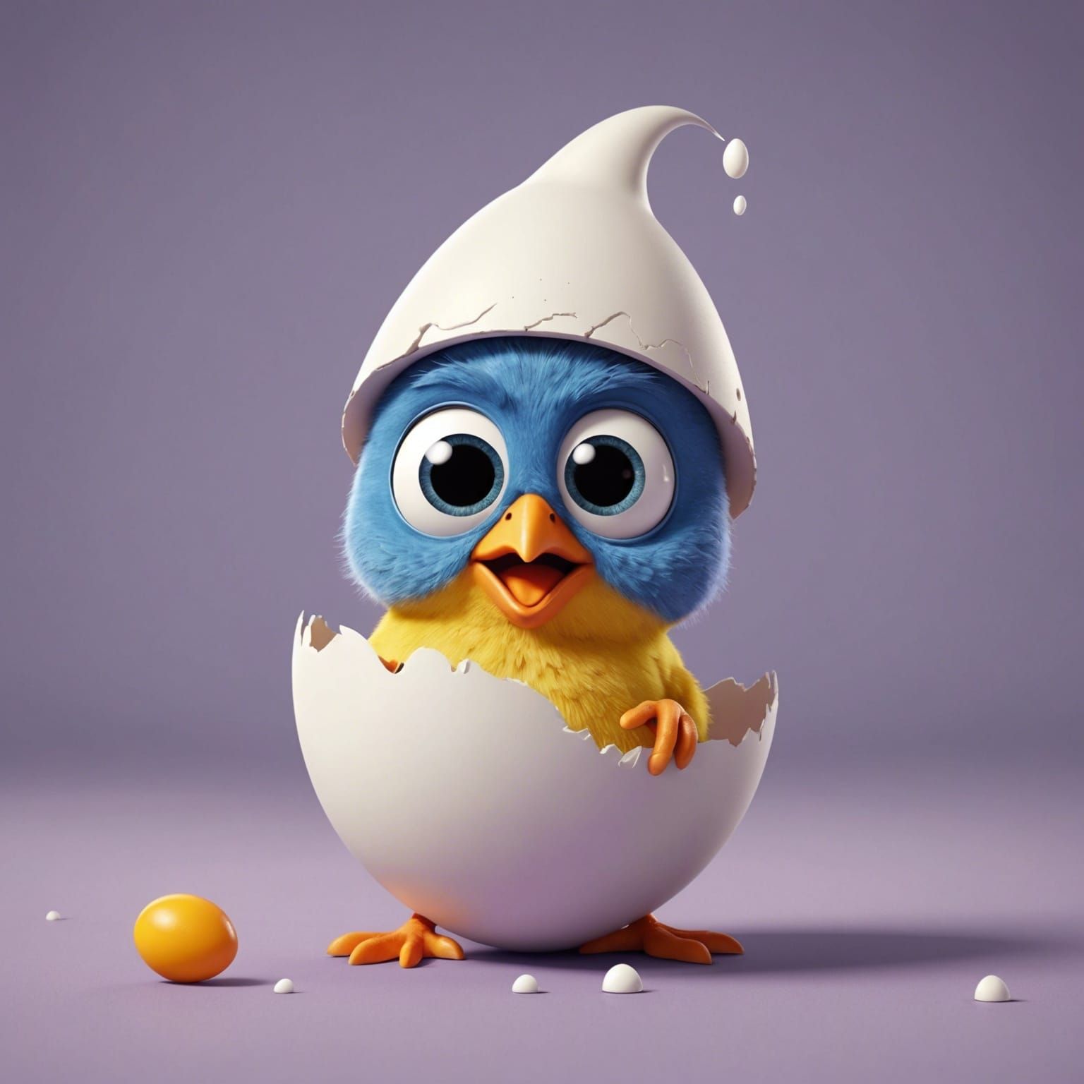 dopey baby bird, Googly Eyes