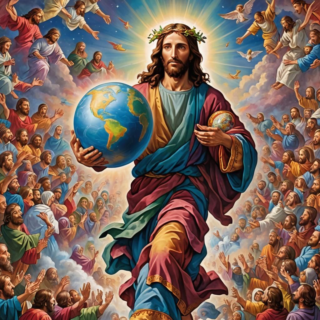 Jesus Christ Holding the World