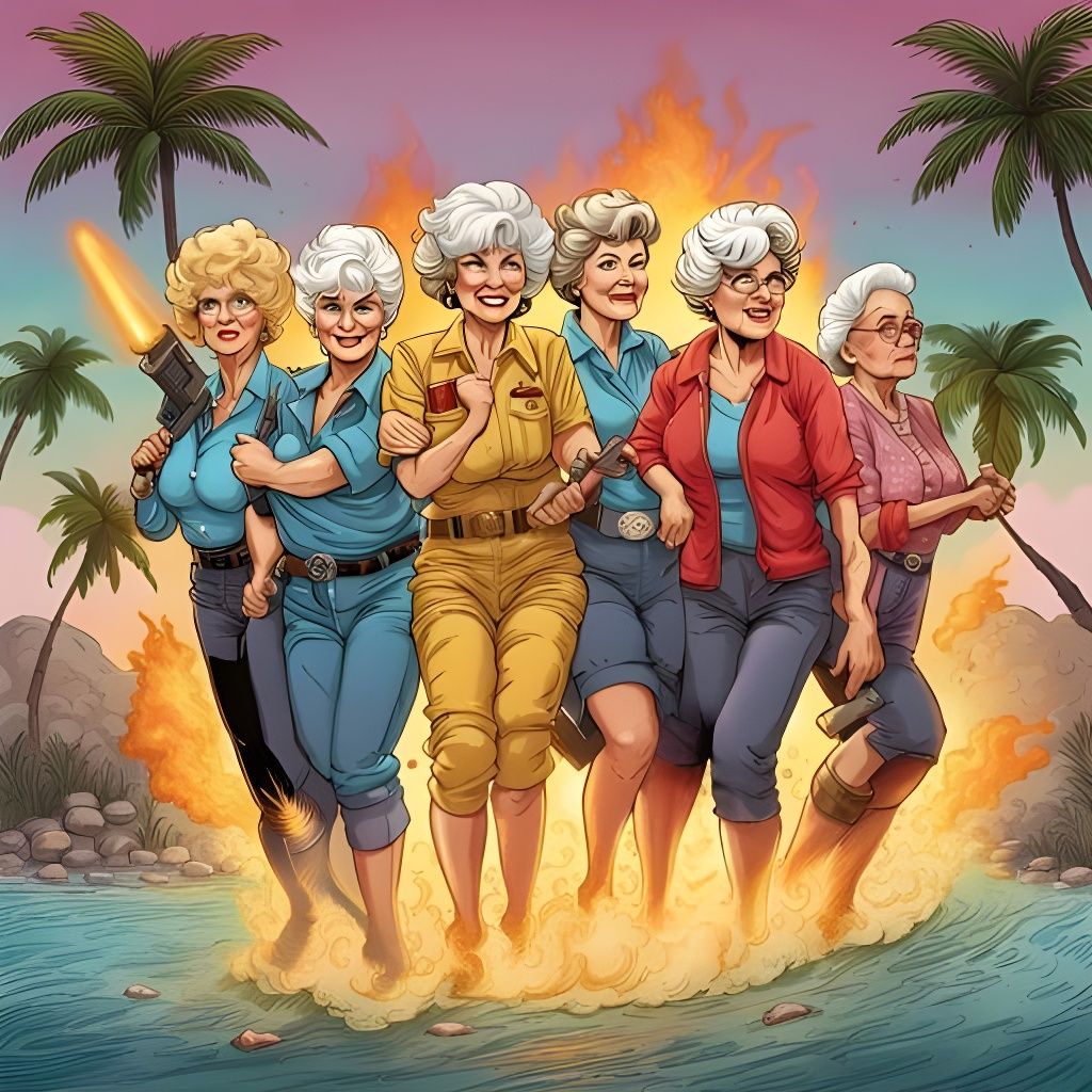 Colorful Leg in Comic Book Art Style