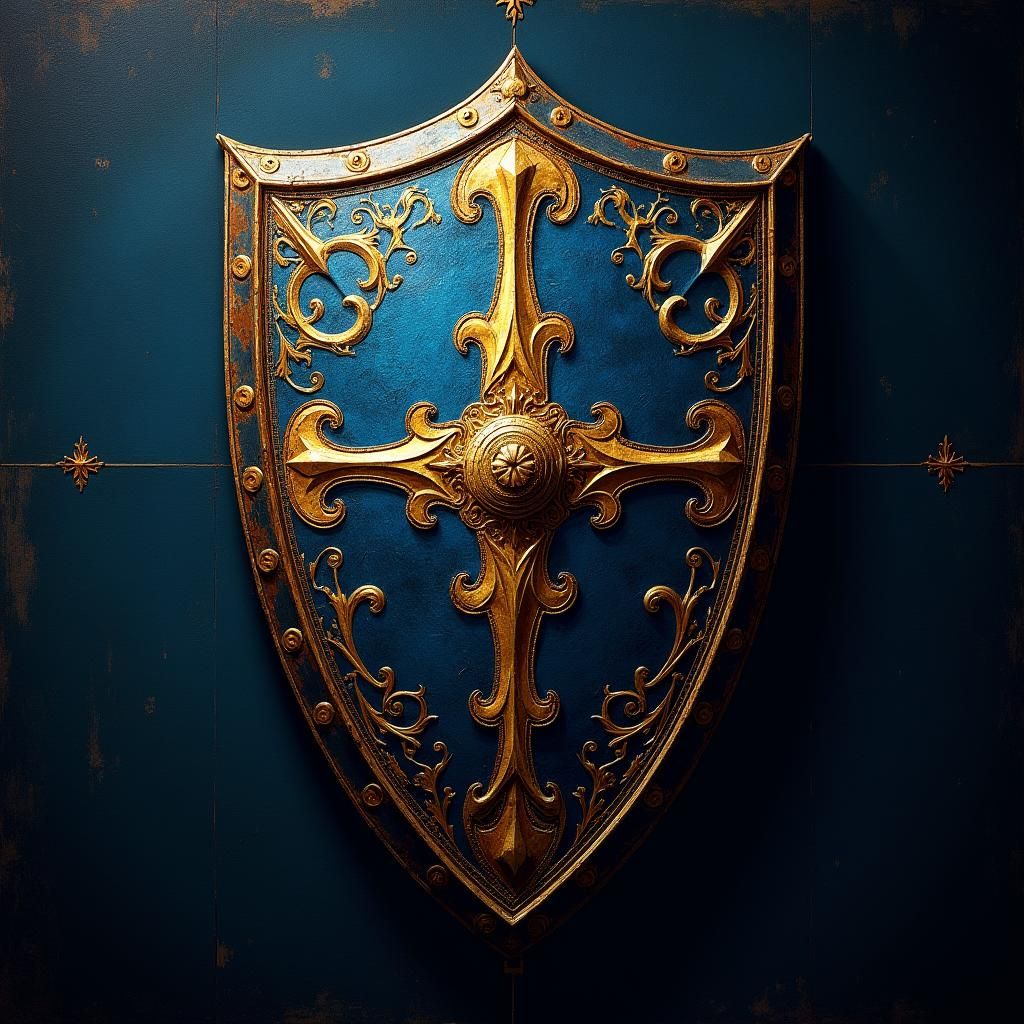Heraldic Shield Logo for Les Fils du Graal
