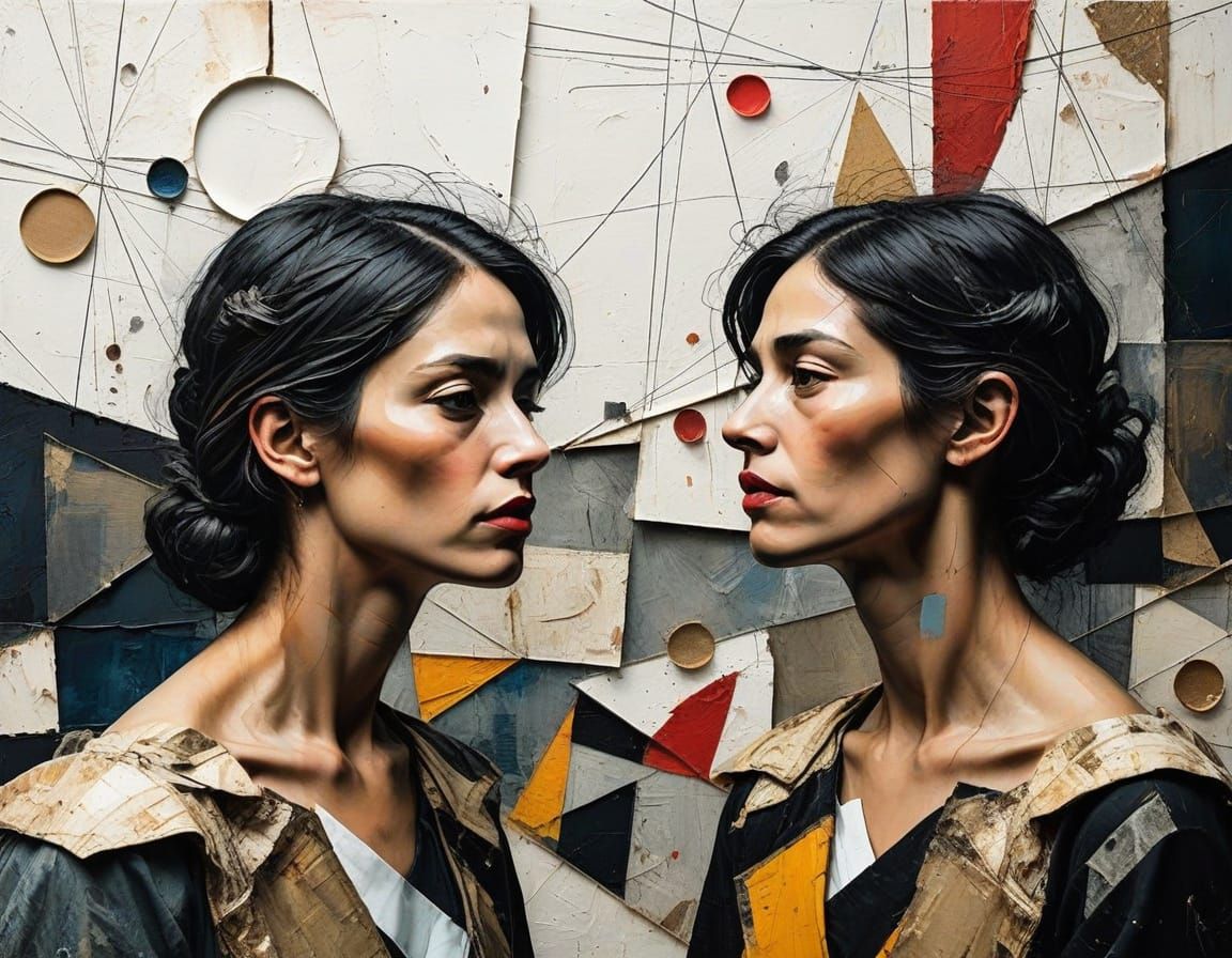 Distressed Portrait Collides with Sculptural Abstraction in ...