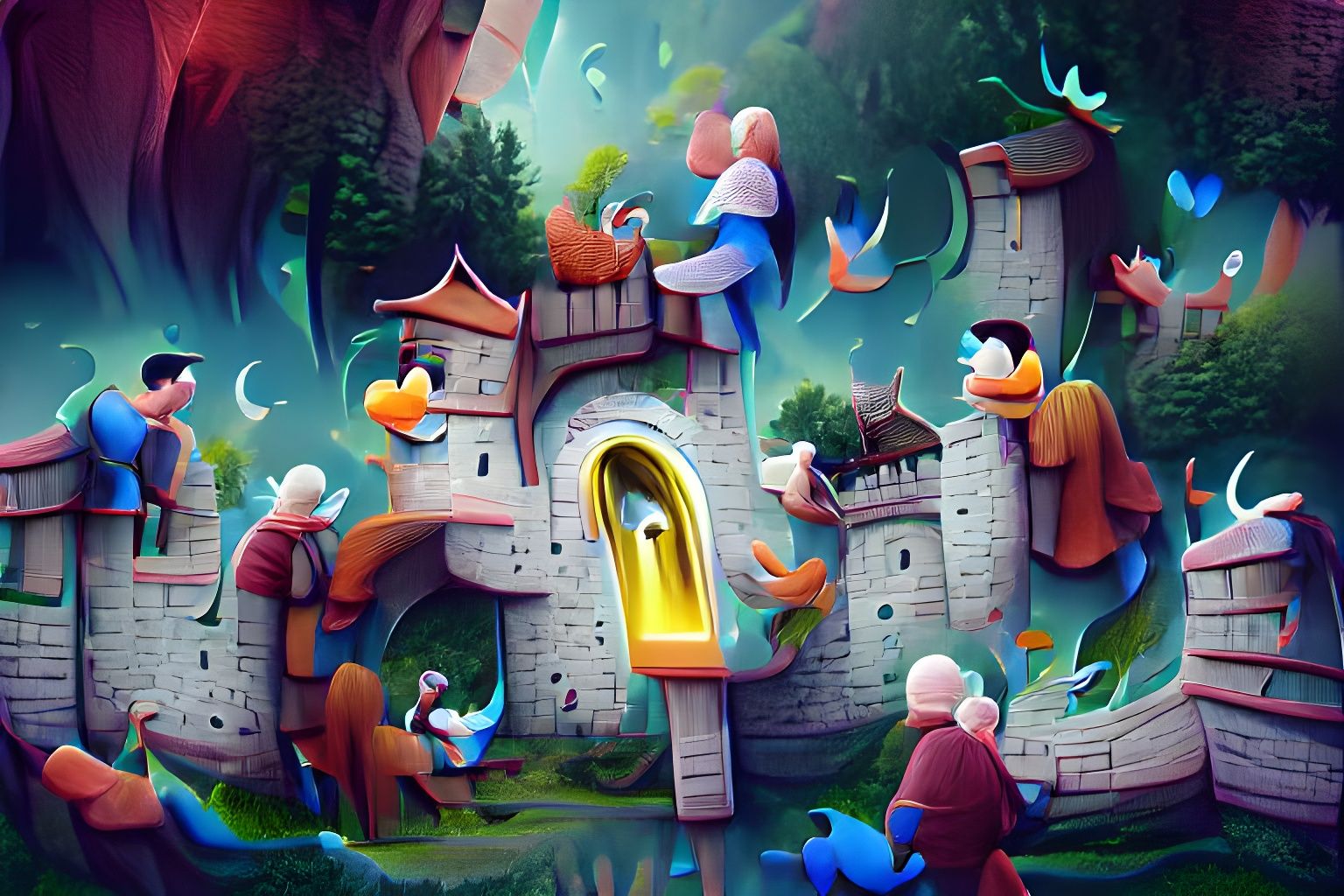 Enchanted Fairytale Gate to Donald Duck's Kingdom